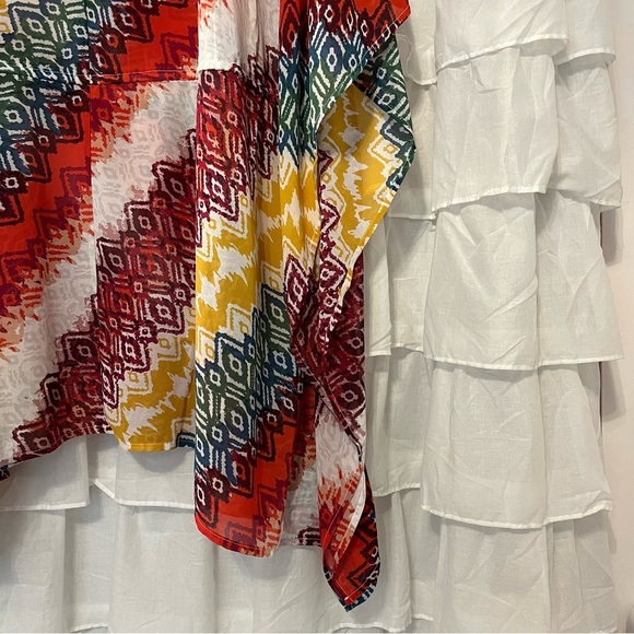 Lane Bryant Colorful Lightweight Tie Front Shawl Poncho - Size 22/24 - Picture 3 of 10